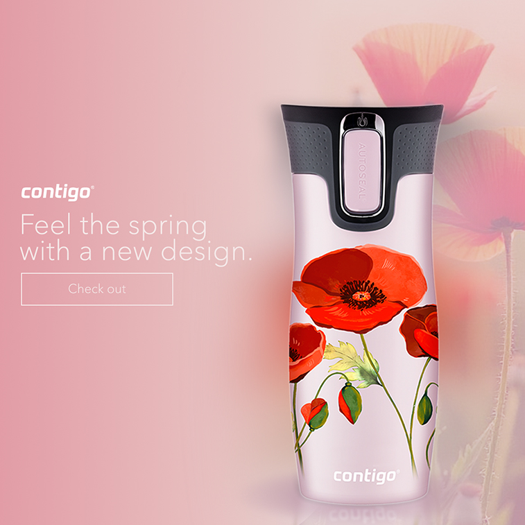 Poppy thermal mug