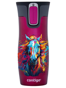 Contigo West Loop 2.0 thermal mug 470ml - Raspberry - Horse