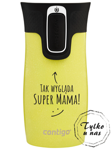 Contigo West Loop Mini 300ml thermal mug - This is what Super Mom looks like - Limelight