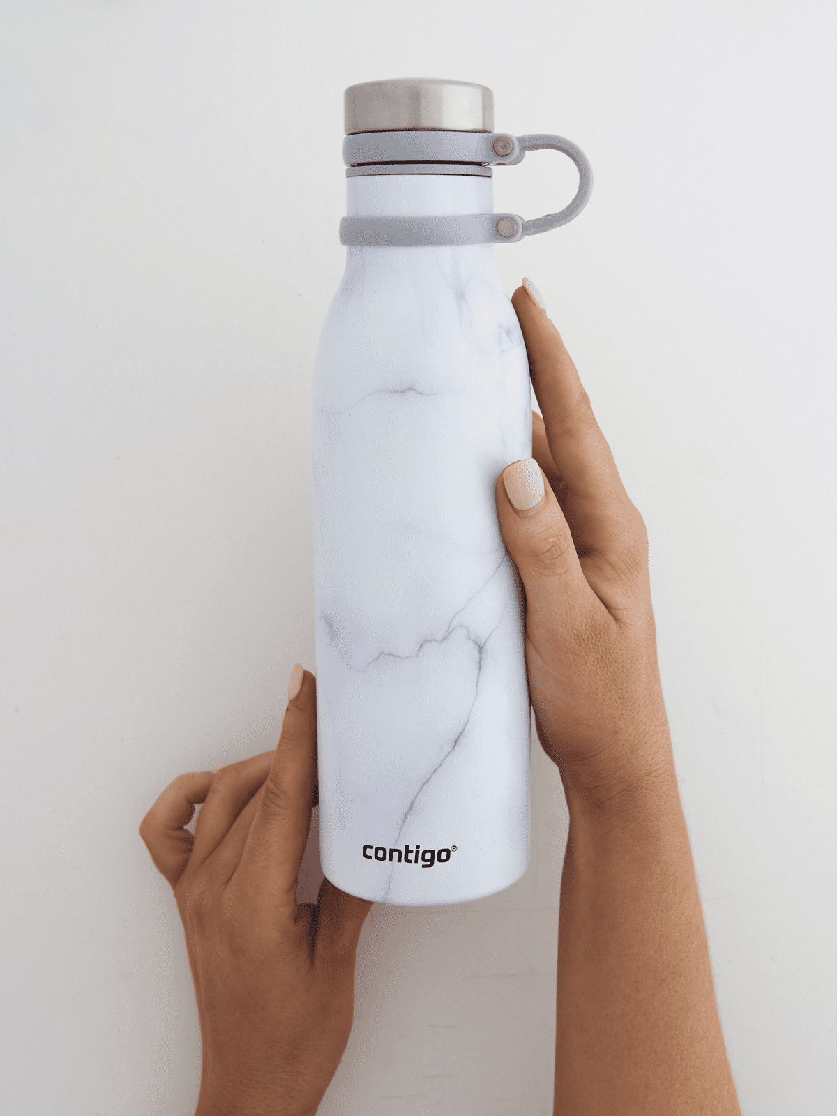 Contigo Couture THERMALOCK Vacuum-Insulated Stainless Steel Water Bottle  White Marble