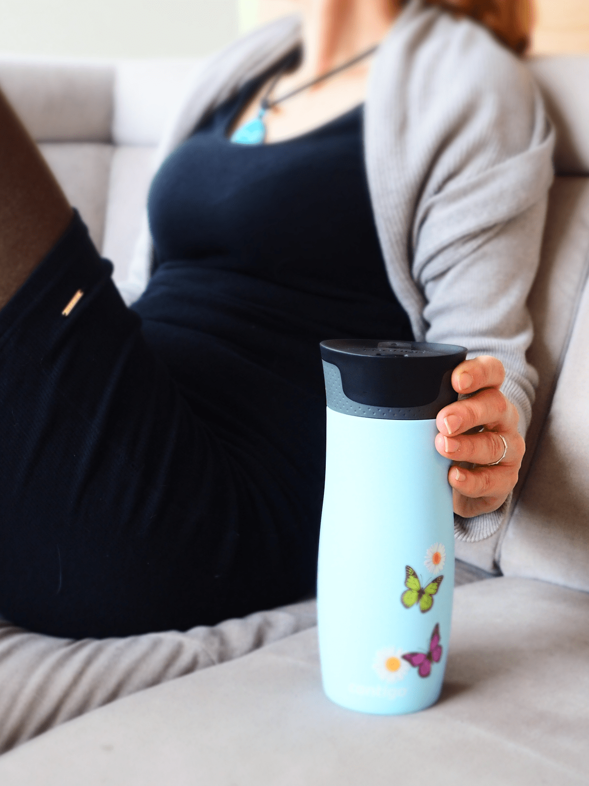 Thermal Mug Contigo West Loop 2.0 470 ml - Latte - Flowers Latte   NIEUŻYWANE KATEGORIE \ Polecamy. PRESENTS Black Friday NIEUŻYWANE KATEGORIE  \ KONFIGURATOR With prints \ Gifts for \ For