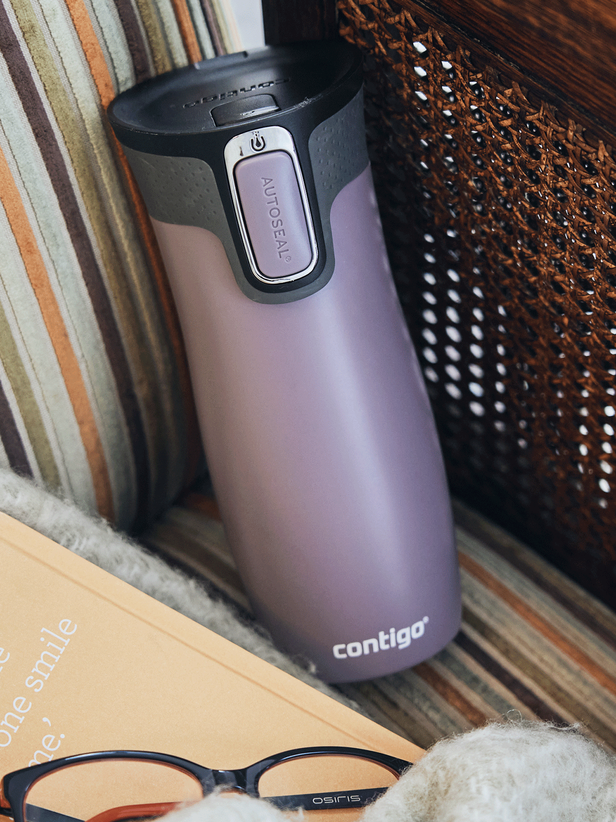 Contigo West Loop Autoseal Travel Stainless Steel Thermal Vacuum Flask, Leakproof Tumbler, Coffee Mug with BPA Free Easy-Clean Lid, 470 mL, Bay