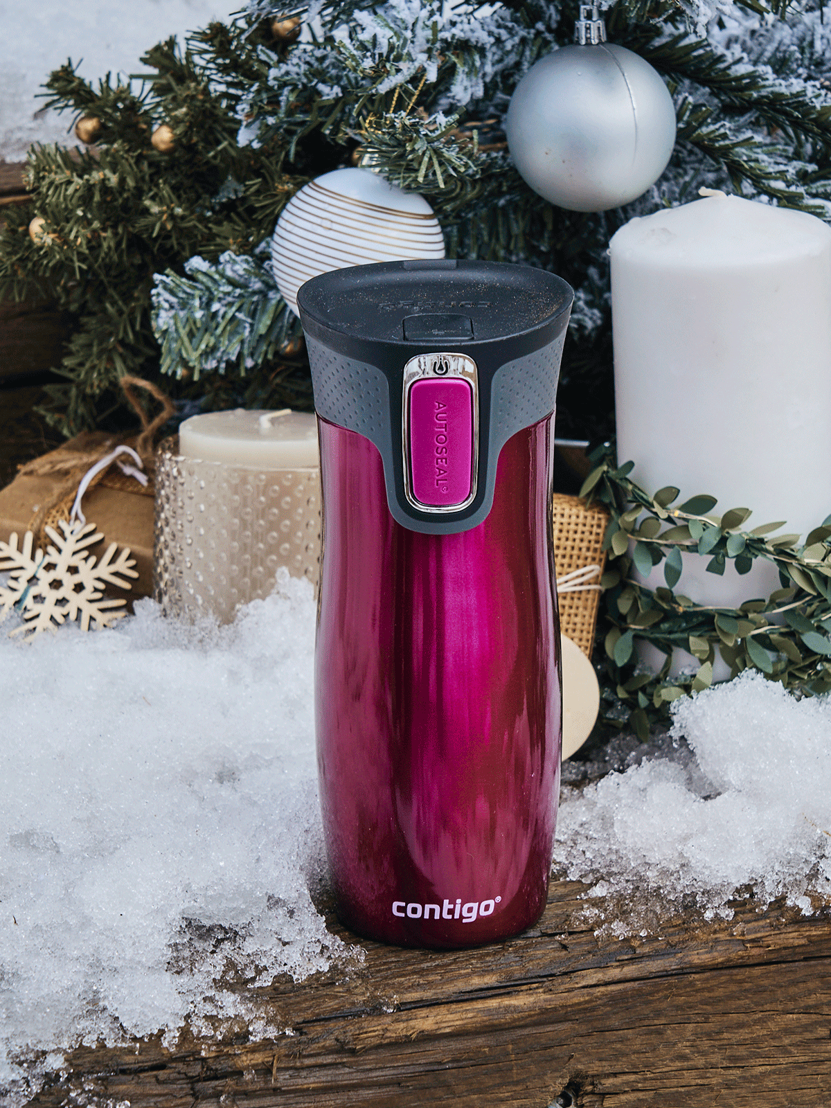 Engraved Christmas Thermo Travel Mug