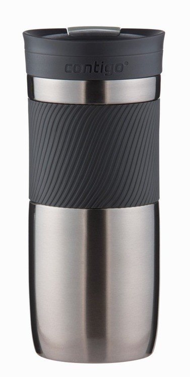 Thermal mug Contigo Transit (Metra) 470ml Silver Steel  NIEUŻYWANE  KATEGORIE \ KONFIGURATOR NIEUŻYWANE KATEGORIE \ Black Week \ DLA NIEJ  NIEUŻYWANE KATEGORIE \ Black Week \ DLA NIEGO Thermal mug colours. \