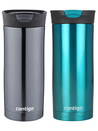 Contigo Huron 470ml thermal mug set - Gunmetal + Biscay Bay