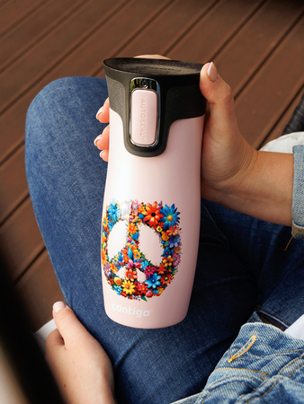 Contigo West Loop 2.0 thermal mug 470ml - pink matt- Peace