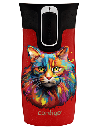 Contigo West Loop Mini 300ml thermal mug - Cat - Goji Berry