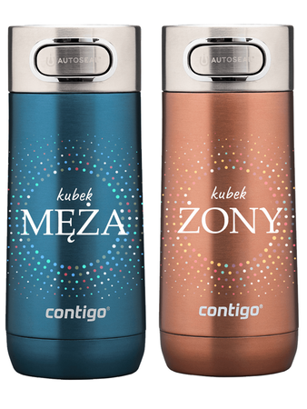 Set of thermal cups for the anniversary/ wedding set Contigo Luxe