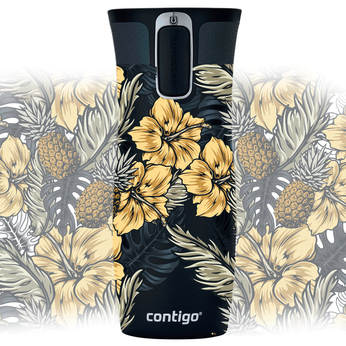 Thermal mug Contigo West Loop 2.0 470 ml - Hibiscus flowers