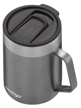 Thermal mug with ear Contigo Streeterville 420 ml - Grey