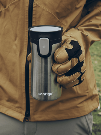 Thermal mug with engraving Contigo Pinnacle 300ml - Stainless Steel