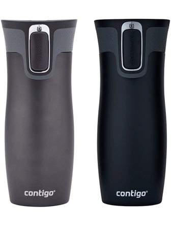 Thermal mugs Contigo West Loop 2.0 470 ml - Matte Black + Gunmetal