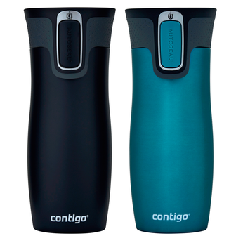 Thermal mugs Contigo West Loop 2.0 470ml - biscay bay + matte black 