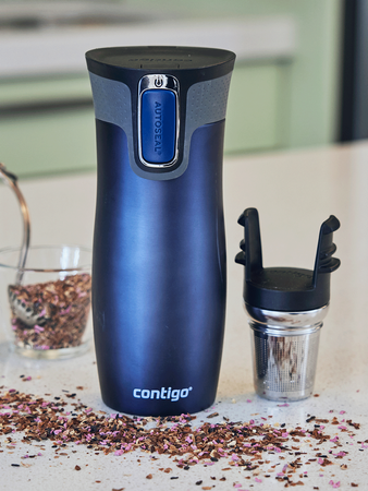 Thermal mugs Contigo West Loop 2.0 470ml - matte navy blue + gunmetal