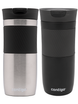 Contigo Byron 470ml thermal mug set - Stainless Steel + Matte Black