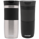 Contigo Byron 470ml thermal mug set - Stainless Steel + Matte Black