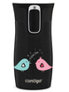 Contigo West Loop Mini Thermal Mug 300ml - Bird love - Black Metallic