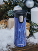 Set of thermal mugs Contigo Pinnacle Couture 420ml - Blue Slate + Blonde Wood