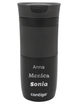 Thermal mug Contigo Byron 470ml  with custom inscription - engraved - Matte Black