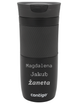 Thermal mug Contigo Contigo Byron 470ml  with custom inscription-engraved - Matte Black