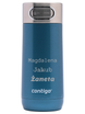 Thermal mug Contigo Luxe Autoseal 470ml with custom inscription-engraved -  Cornflower