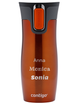 Thermal mug Contigo West Loop 2.0 with custom inscription-engraved- Orange