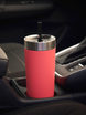 Thermal mug with straw Luxe Tumbler 720 ml - Coral