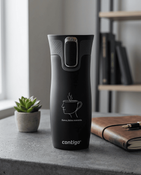 Kubek termiczny dla Psychologa/Psycholożki - Contigo West Loop 2.0 470 ml - czarny