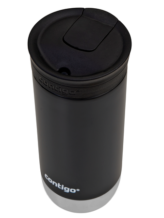Kubek termiczny na kawę Contigo Huron 2.0 470ml - Słoneczniki - Czarny