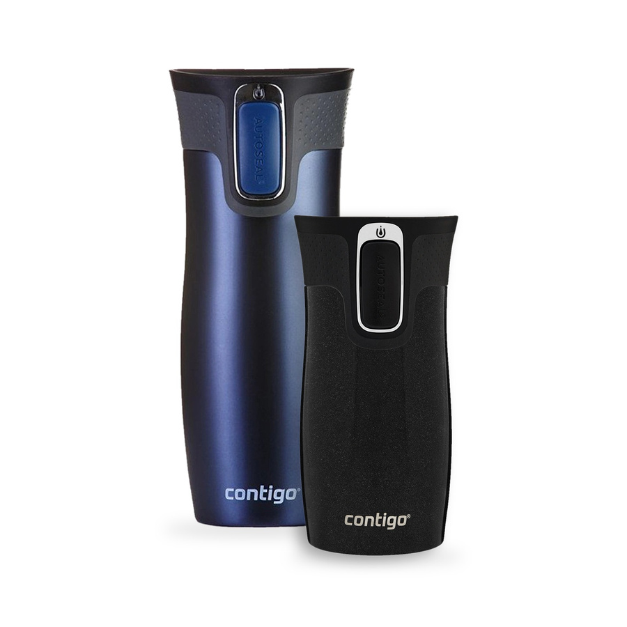 Zestaw Contigo West Loop Monaco 470 ml + West Loop Mini 300 ml – czarny metalik