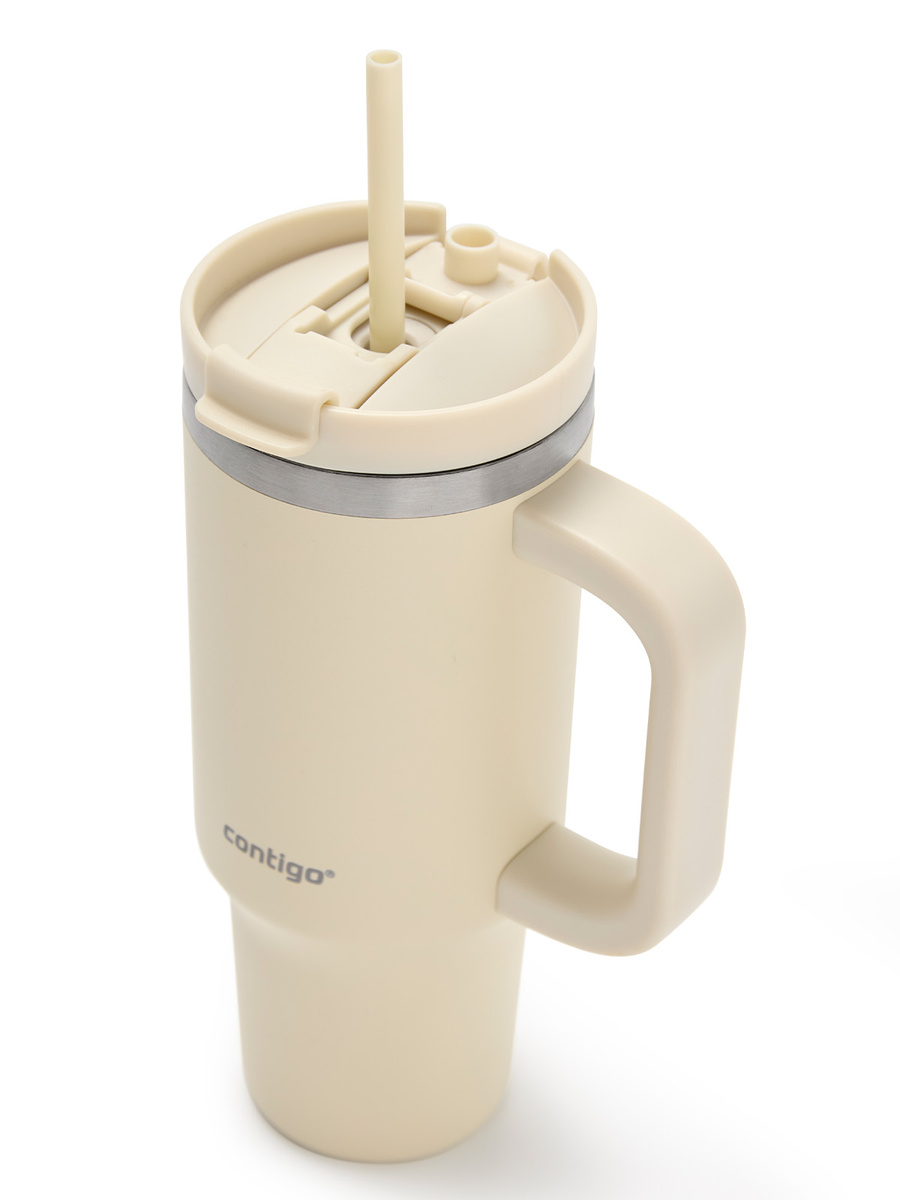 Kubek termiczny ze słomką Contigo Streeterville Tumbler Mini 880 ml - Oatmilk