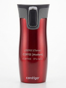 Kubek termiczny  z grawerem Contigo West Loop 2.0 470 ml - Czerwony