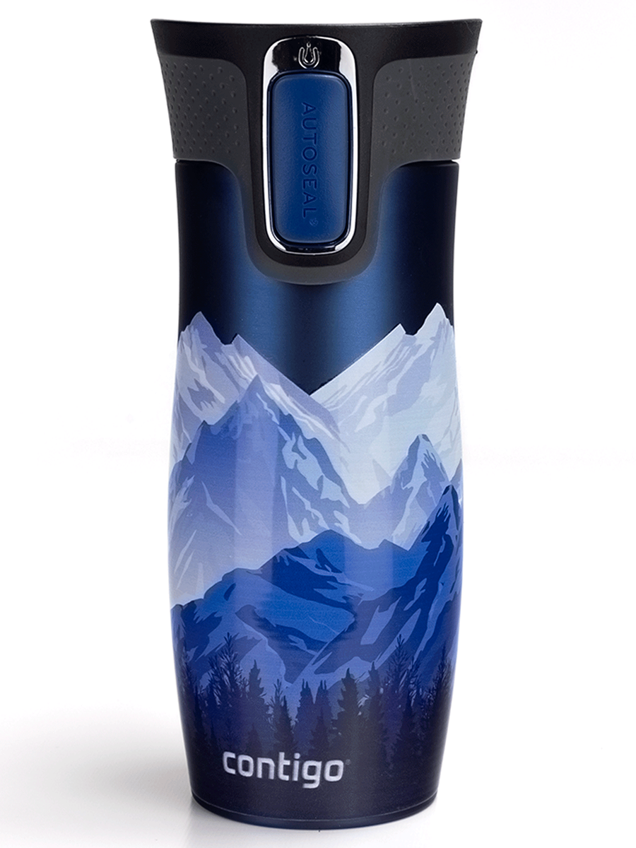 Kubek termiczny Contigo West Loop 2.0 470 ml - „Góry w nocy” 