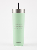 Kubek termiczny ze słomką Luxe Tumbler 720ml z grawerem - Cucumber