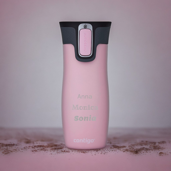 Kubek termiczny z grawerem Contigo West Loop 2.0 470 ml - Różowy Mat