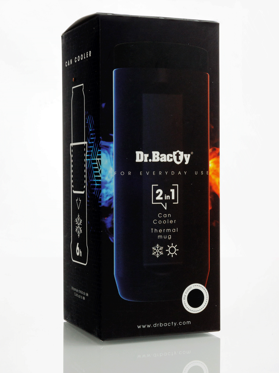 Kubek termiczny z grawerem Dr.Bacty Notus 360 ml - czarny