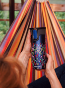 Kubek termiczny Contigo West Loop 2.0 470ml - Floresy - Granat Mat