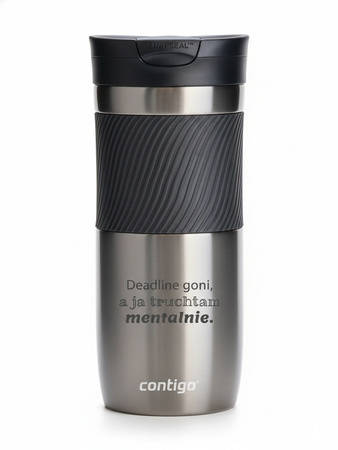 Kubek termiczny z grawerem Contigo Byron 470ml - Gunmetal