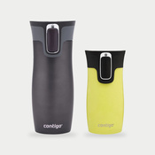 Zestaw Contigo West Loop grafitowy 470 ml + West Loop Mini 300 ml – żółty metalik