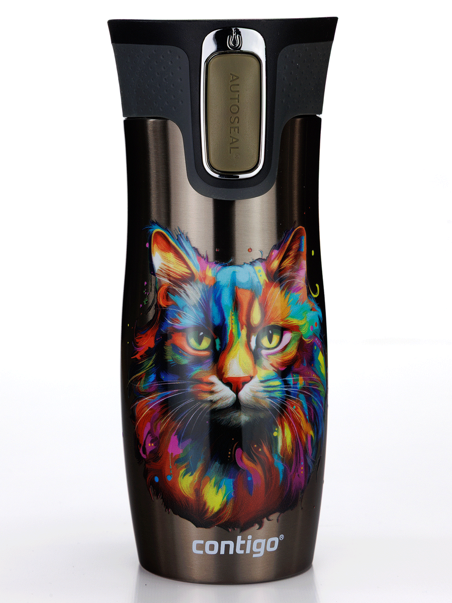 Kubek termiczny Contigo West Loop 2.0 470 ml  - Kot - Latte