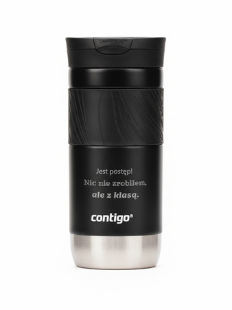 Kubek termiczny z grawerem Contigo Byron 2.0 470ml - Czarny błysk
