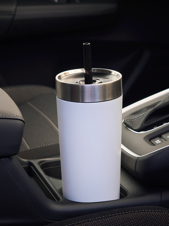 Kubek termiczny ze słomką Luxe Tumbler 720ml z grawerem - Salt