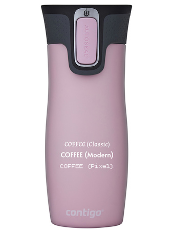 Kubek termiczny z grawerem Contigo West Loop 2.0 470 ml - Różowy Mat