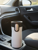 Kubek termiczny Contigo West Loop 3.0 470ml - Buldog Francuski - Biały Mat