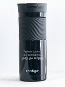Kubek termiczny z grawerem Contigo Byron 590ml - Czarny