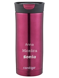 Thermal mug Contigo Huron 470ml with custom inscription - engraved - Vivacious