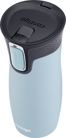 Kubek termiczny Contigo West Loop 2.0 470ml - Święty spokój - Błękitny Mat