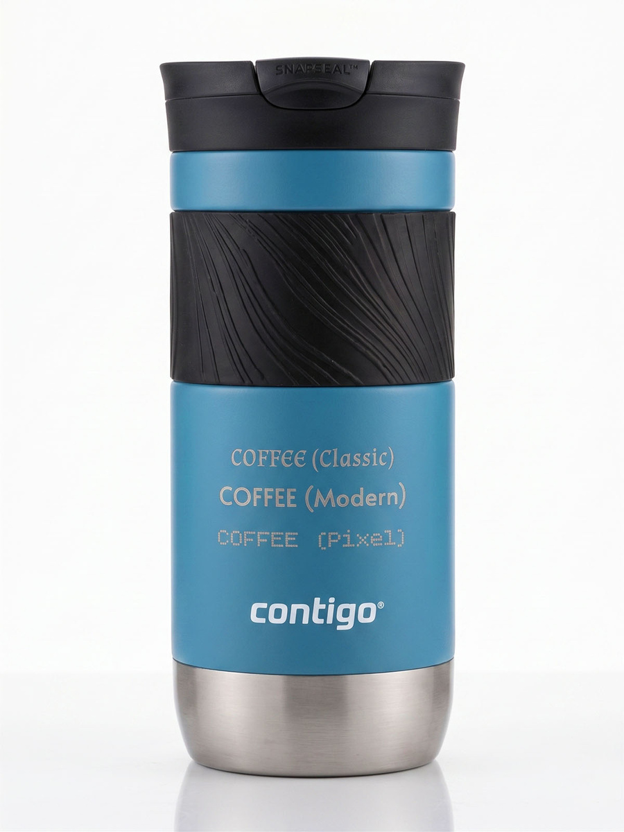Kubek termiczny z grawerem Contigo Byron 2.0 470ml - Niebieski mat