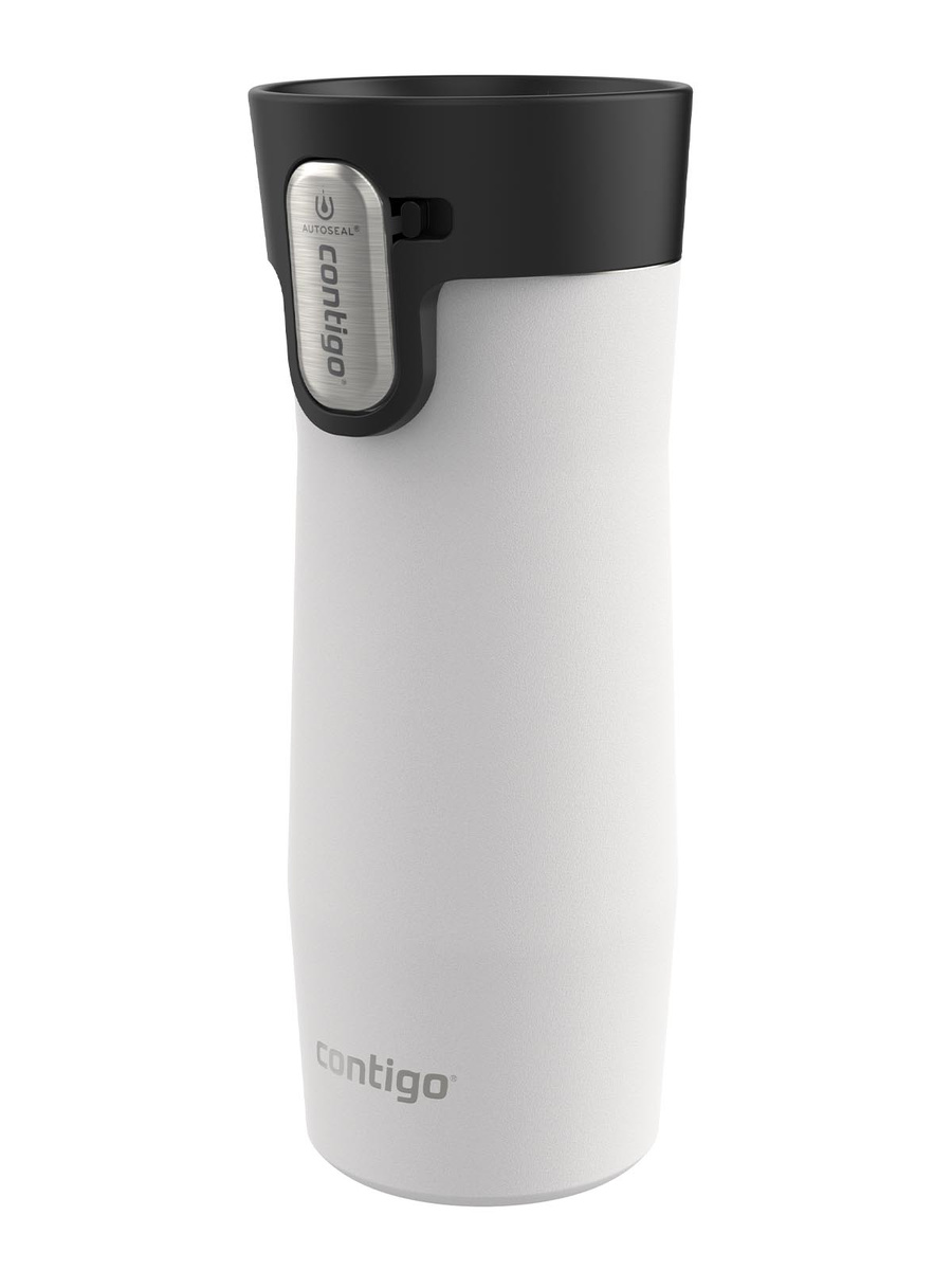 Kubek termiczny Contigo West Loop 3.0 470ml - Buldog Francuski - Biały Mat