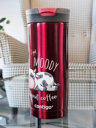 Thermal Mug Contigo Huron 470ml - Vivacious Moody Cow